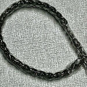 Aureus Borealis White Australian Crystal Curb/Chain Bracelet